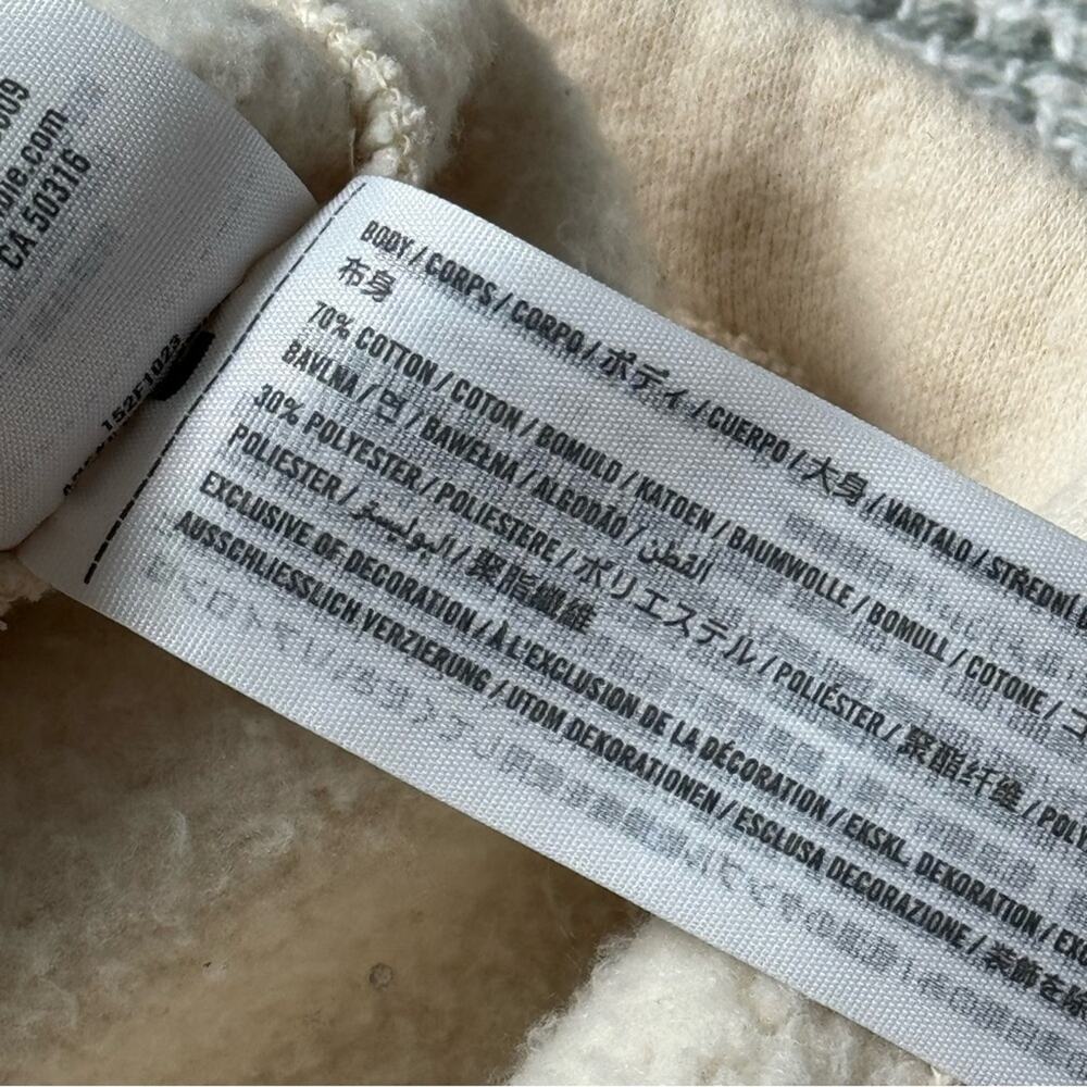Abercrombie & Fitch Soft A&F Butter Yellow Fleece Lined Snap Shacket Jacket XL - Picture 8 of 8